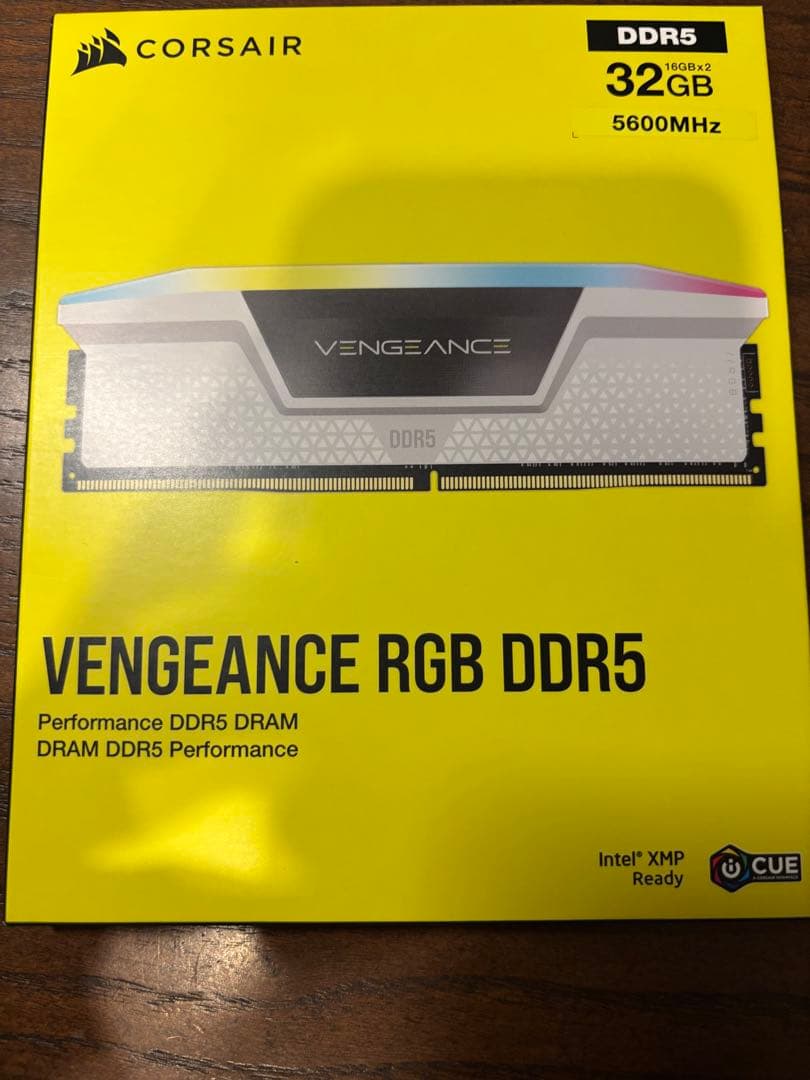 メモリー CORSAIR VENGEANCE RGB DDR5 32GB 5600MHz