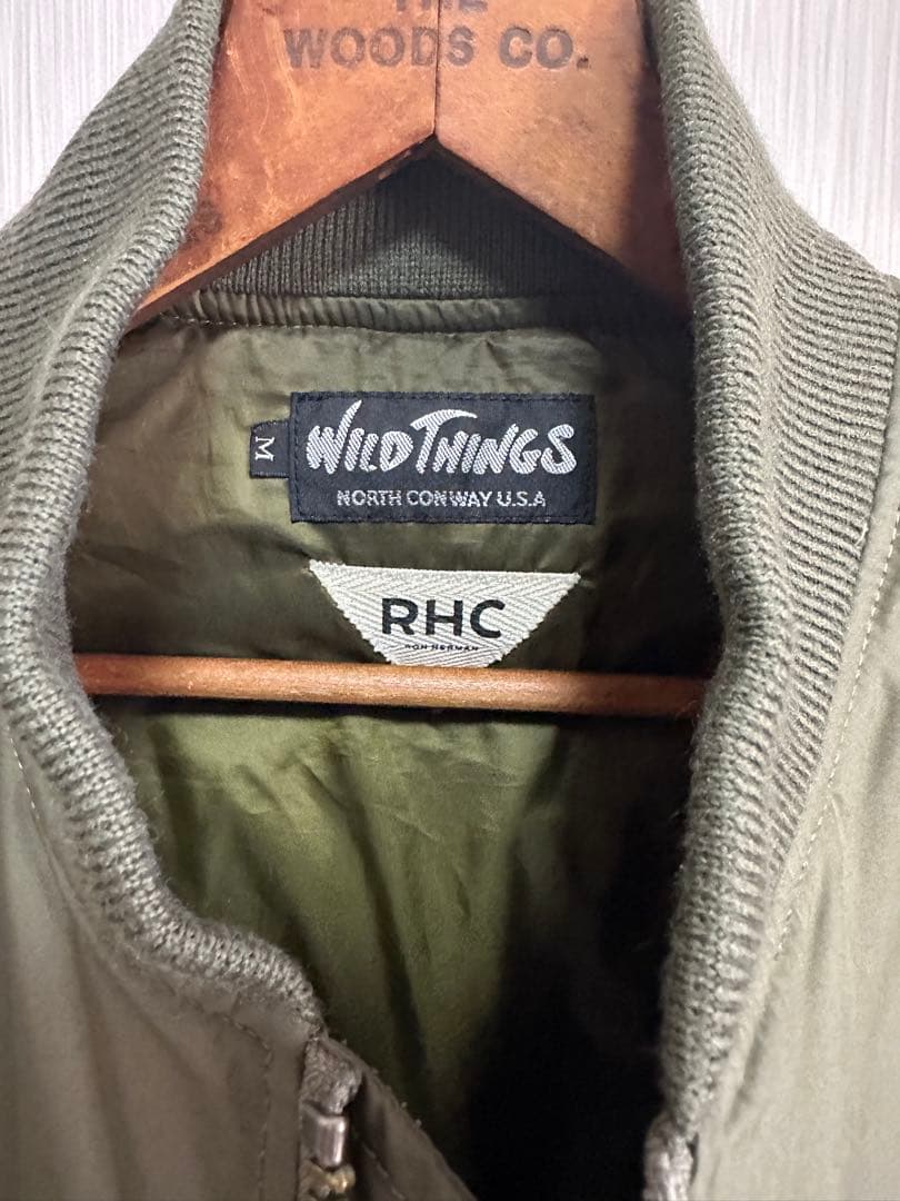 【RHC】WILD THINGS MA-1 フライトジャケット オリーブ