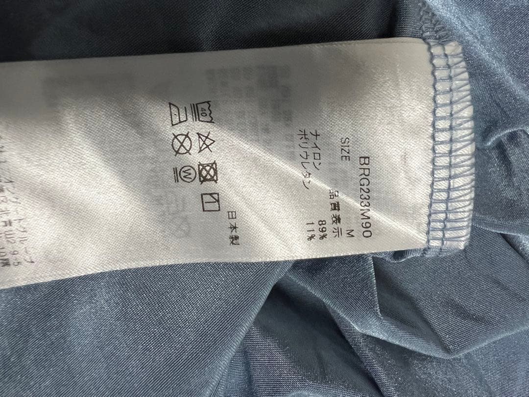 BRIEFING ライトブルーポロシャツ