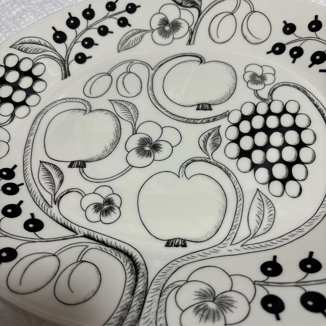 アラビア　パラティッシ　ブラック　36cm 大皿　旧ロゴ　 サービングプラター