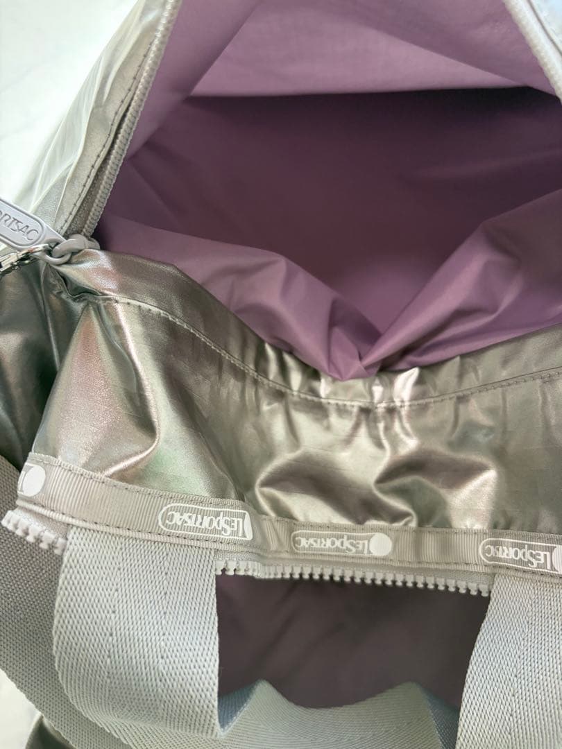 LeSportsac ひとりっぷ シルバー 2WAYトートバック