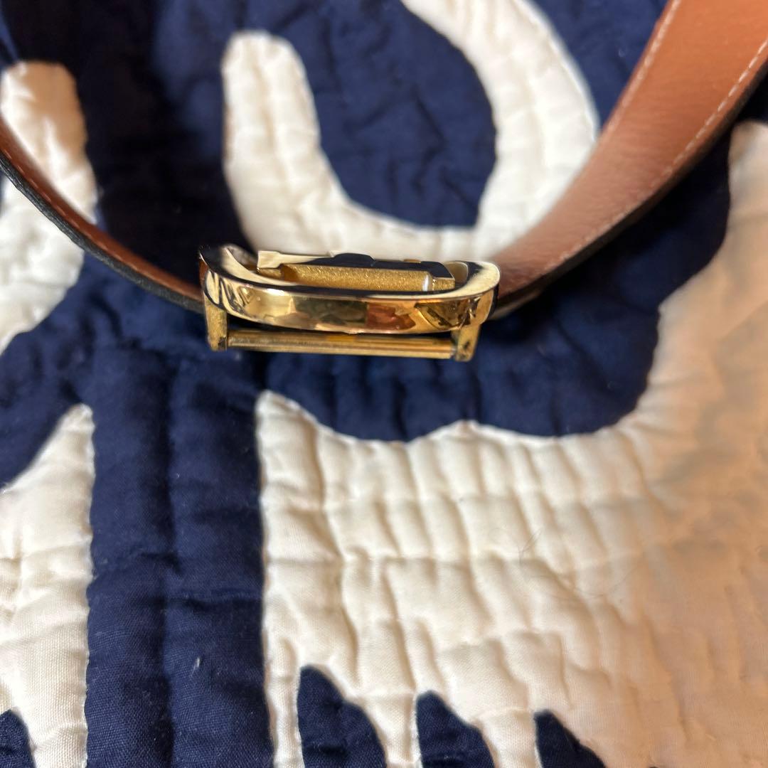 HERMÈS レザー ベルト リバーシブル