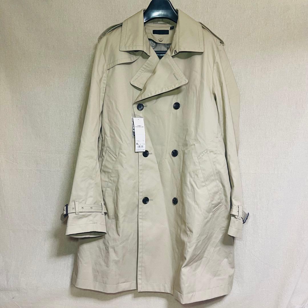 新品　UNIQLO ユニクロ　トレンチコート　ベージュ　XL 耐久撥水