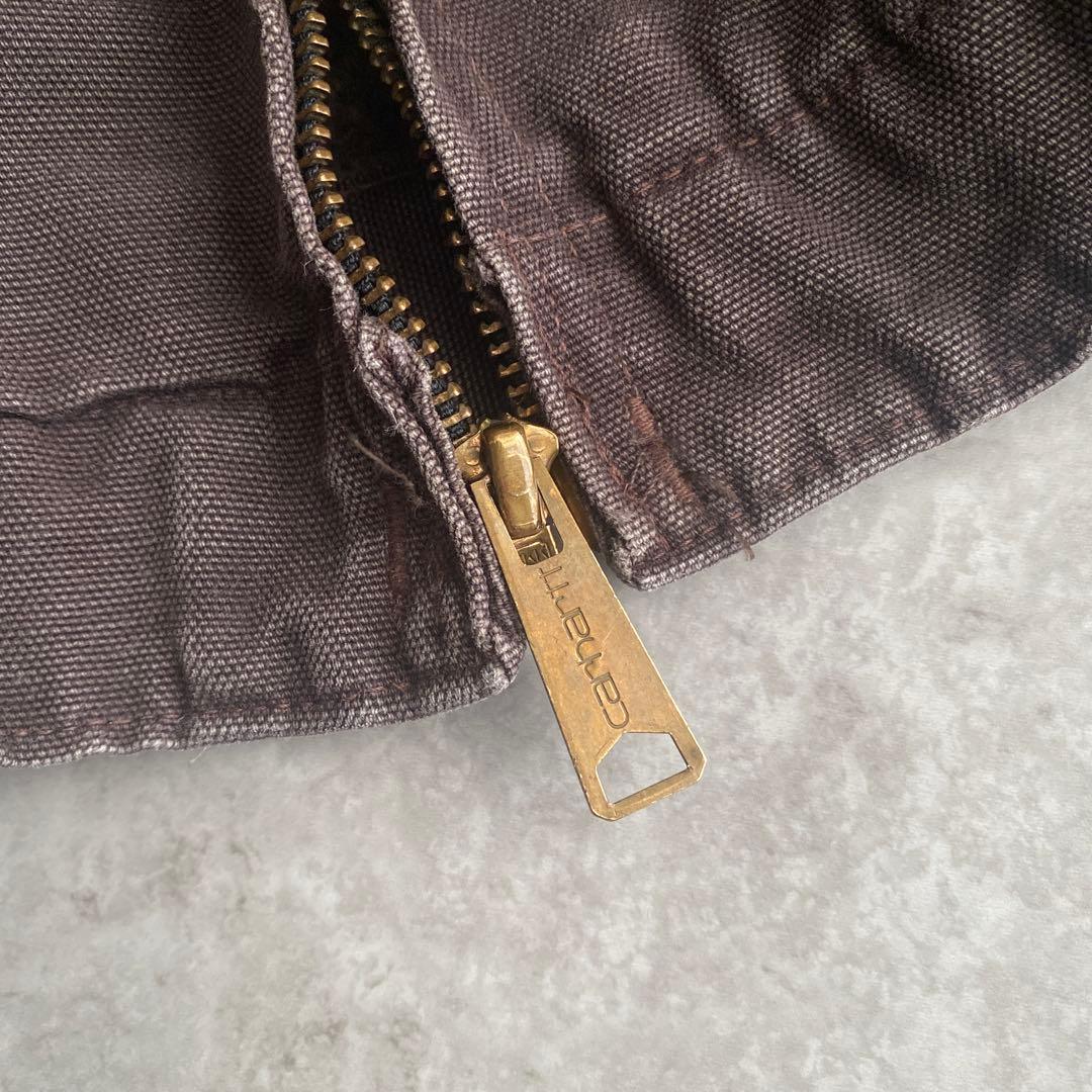 激レア90sカーハートJB0873デトロイトジャケットUSA製モカパープル