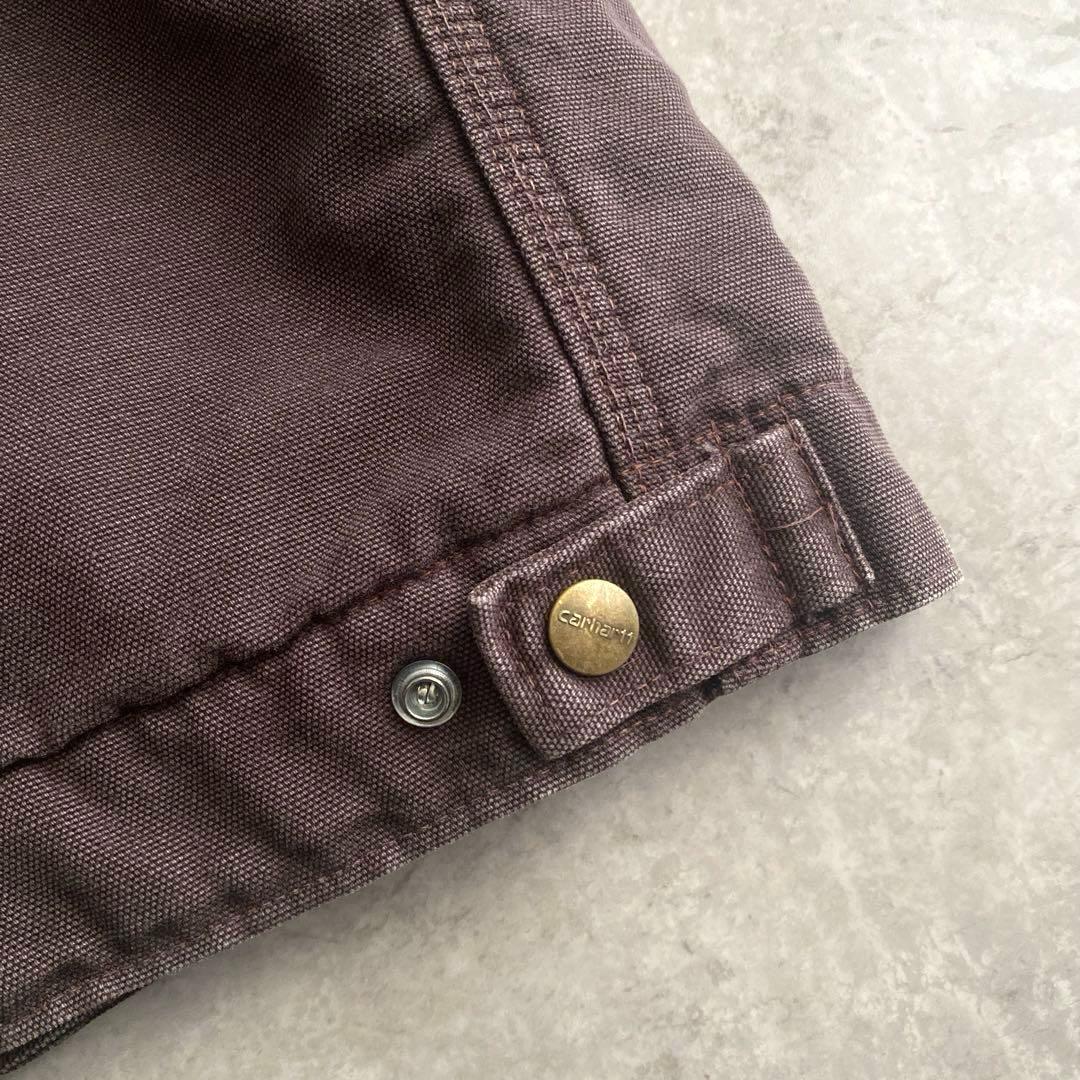 激レア90sカーハートJB0873デトロイトジャケットUSA製モカパープル