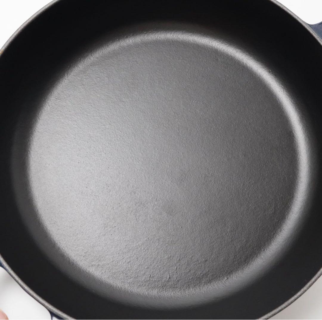 【美品】LE CREUSET　ビュッフェキャセロール　　ネイビー　26cm