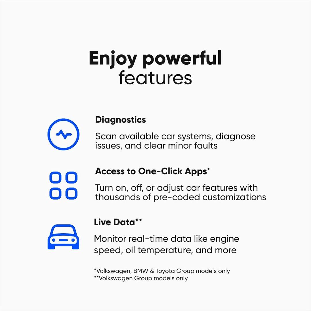 OBDeleven OBD2诊断仪/错误扫描仪 Audi,Volkswagen用