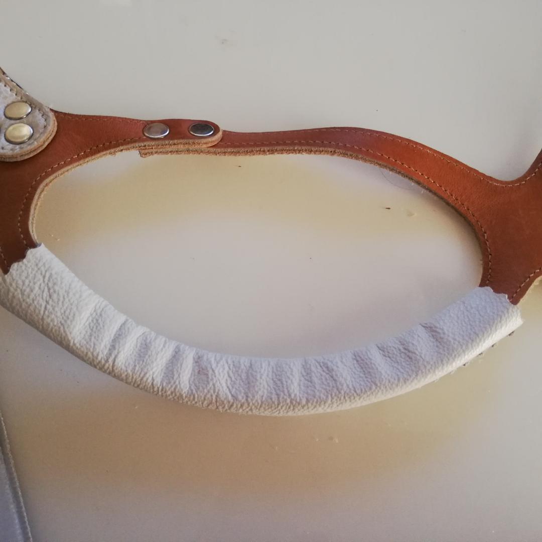 バディーベルト パールホワイト　保護ライナー付　6号