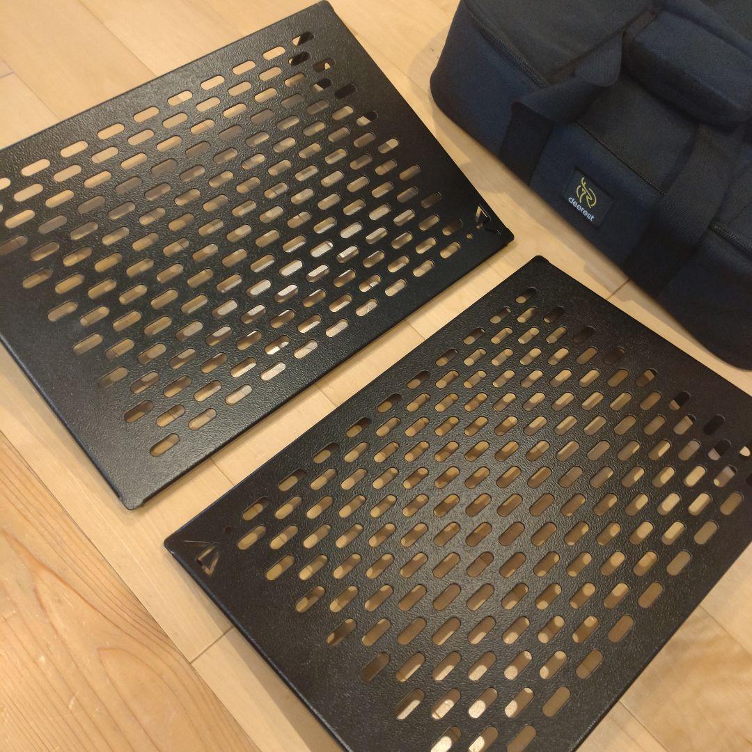 ブラックデザイン　アイアンプレート2個　ハレテーブル　日和