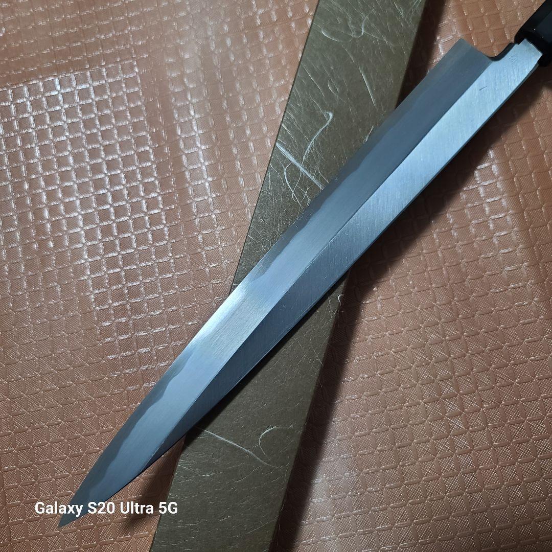 ナ*ン様 堺打刃物　白二鋼　柳刃包丁　刺身　９寸　黒檀柄