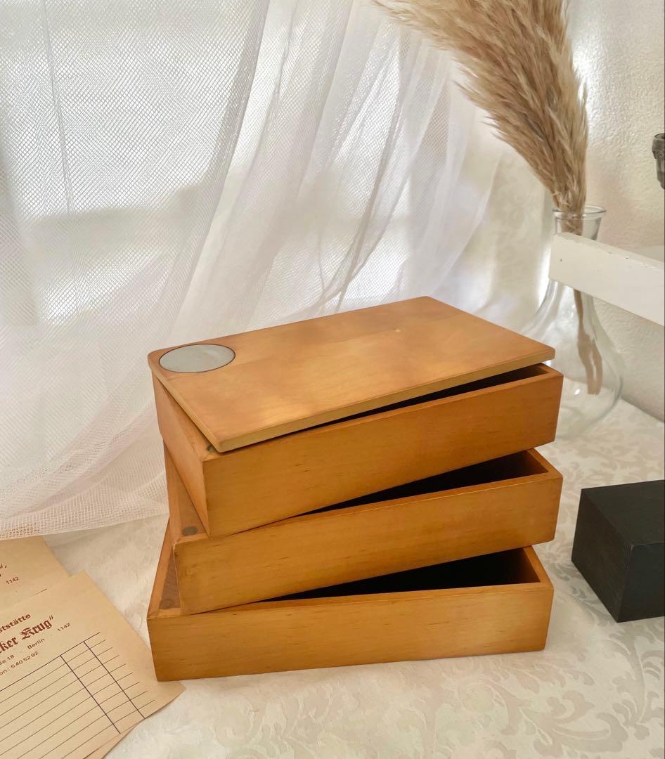 北欧デザイン・3段スライドトレイ