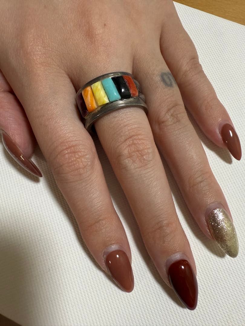 レイアダカイ　カラフルストーンシルバーリング