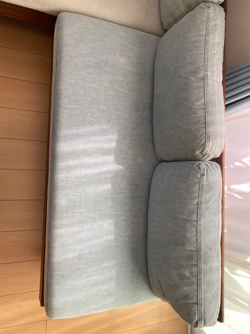 【引取限定】(値下げ済) デニムソファ L字型 Unico Swella