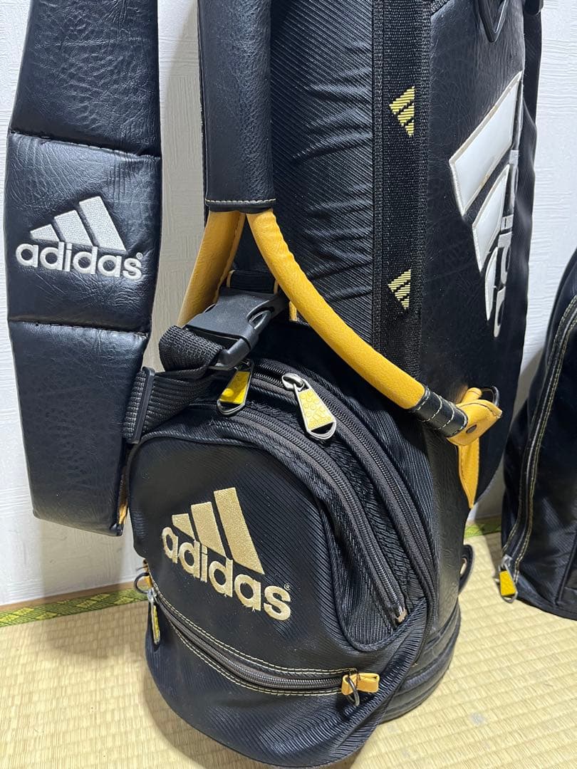 稀少品！adidas アディダス キャディーバック 9.5型　フードカバー付属