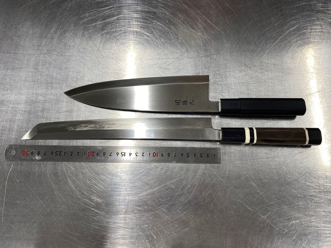 柳刃包丁(先丸)1尺•出刃包丁8寸