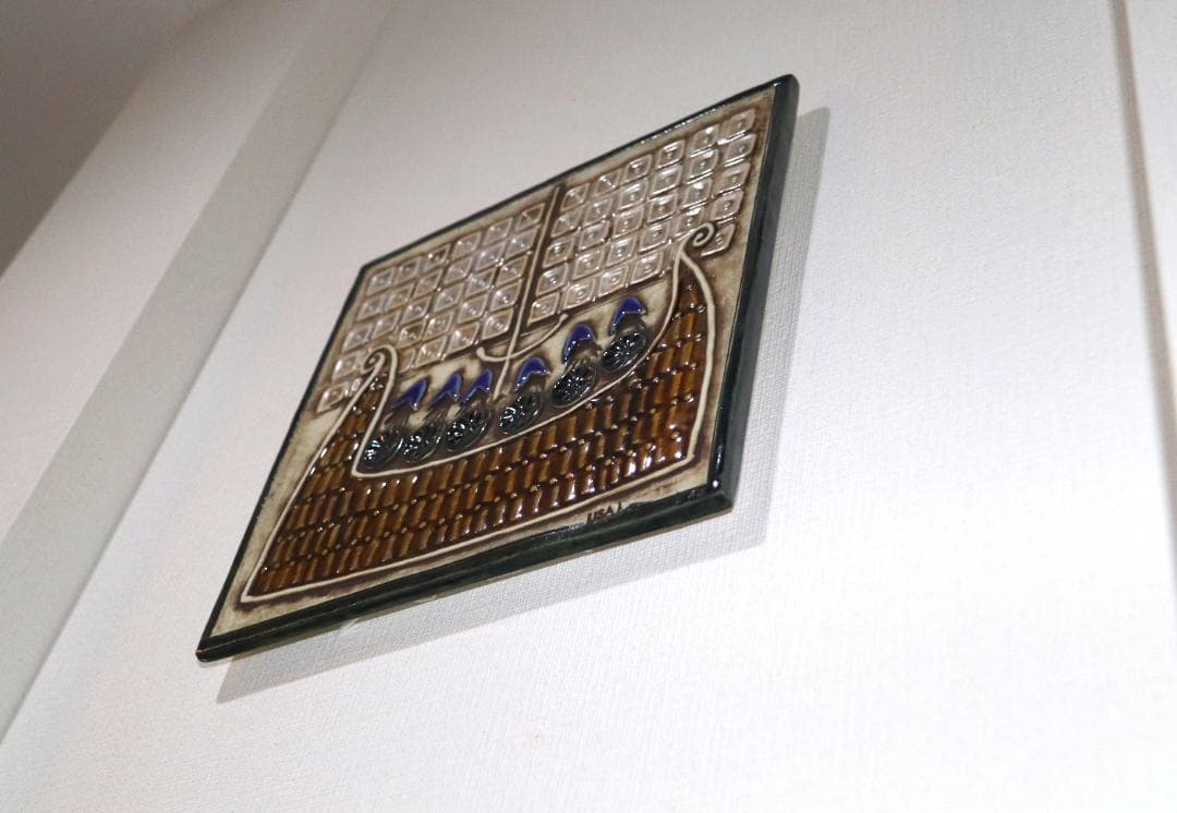 リサラーソン 陶板 船 バイキング UNIKシリーズ