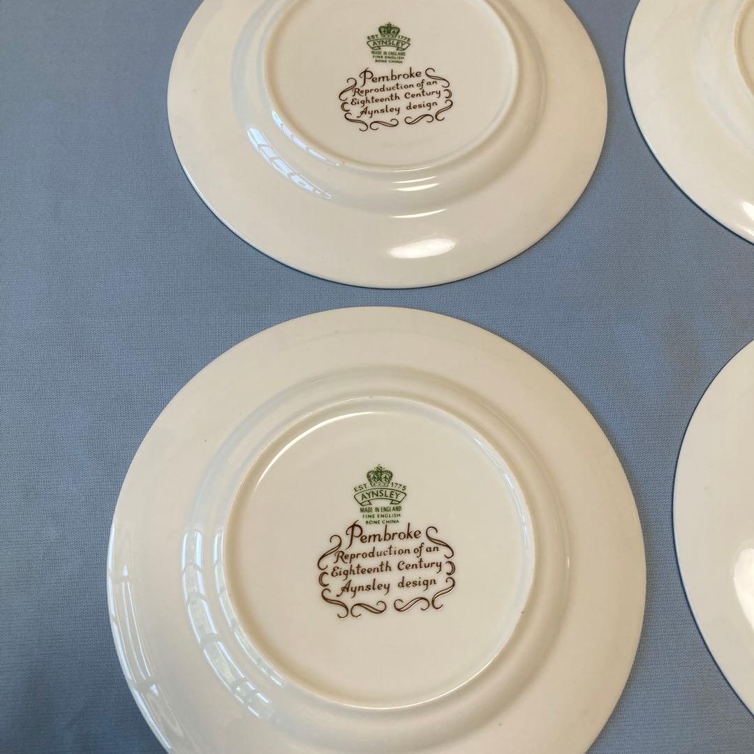 Aynsley エインズレイ　ペンブロック　デザートプレート　皿　6枚セット