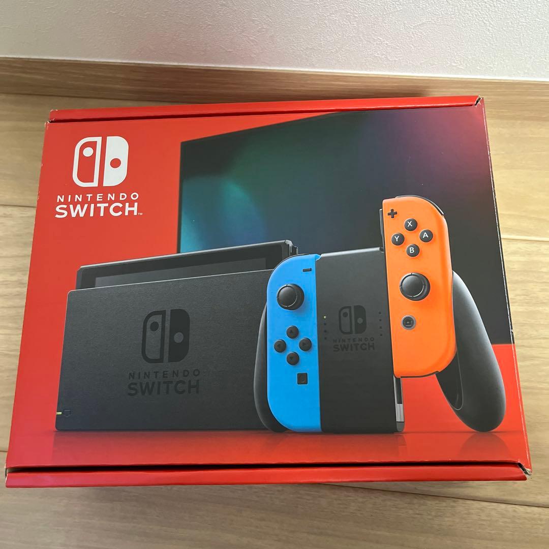 【美品】Nintendo Switch 本体 ネオンレッド/ネオンブルー付属品付