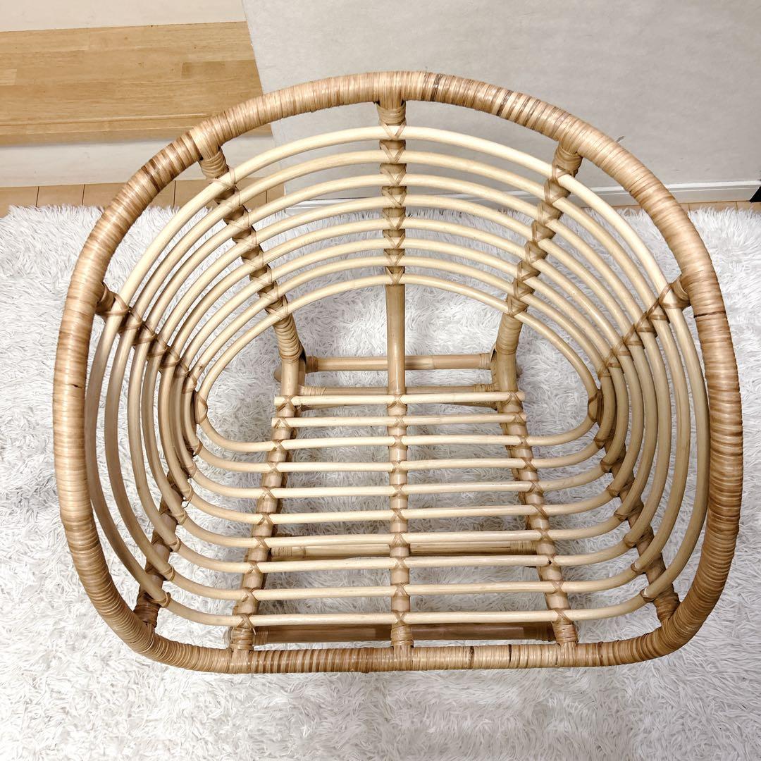【美品】IKEA BUSKBO 籐椅子 ブスクボー ラタンチェア 送料無料