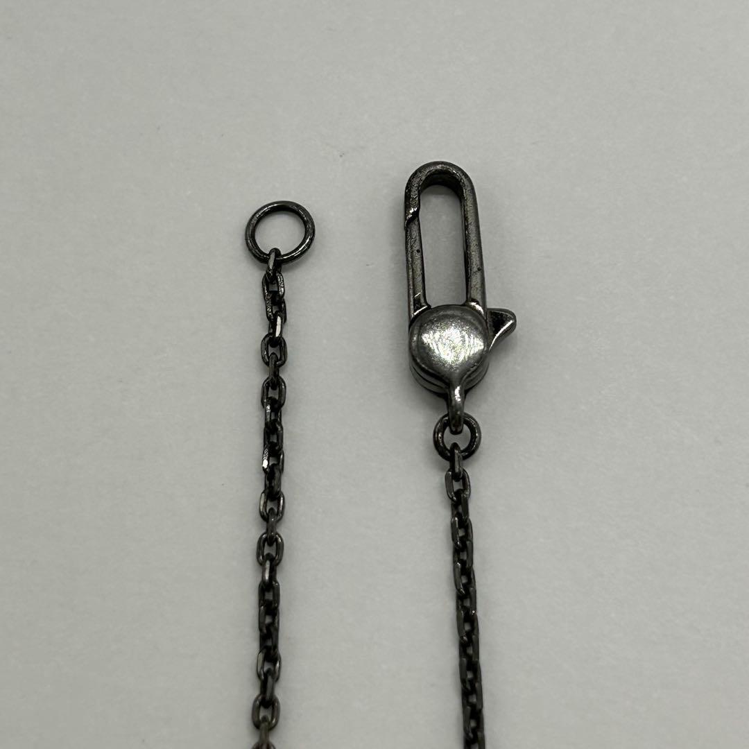 グッチ GUCCI カットアウトG クロス ネックレス ブラックコーティング