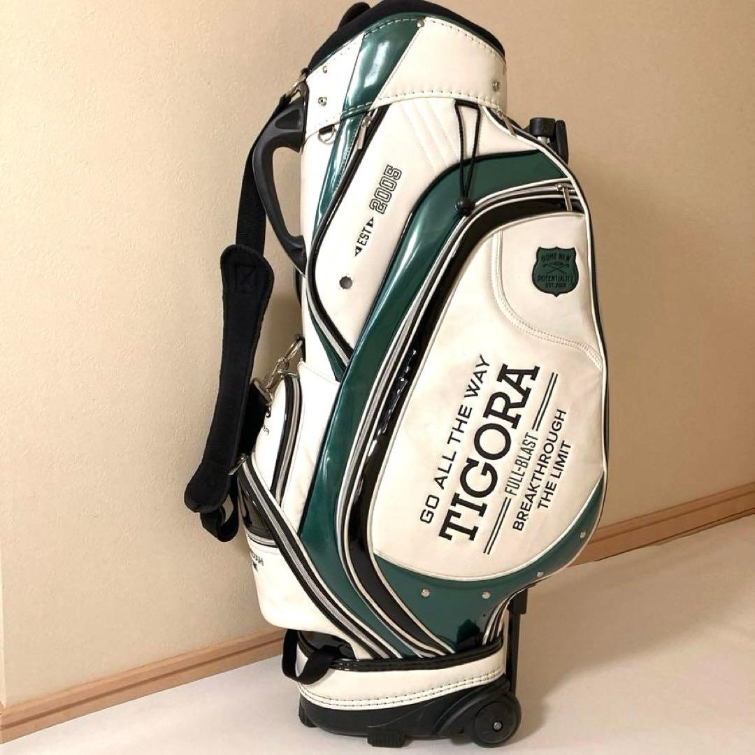 【しおちゃん】TIGORA　キャディバッグ 9型 カート式 クラブケース