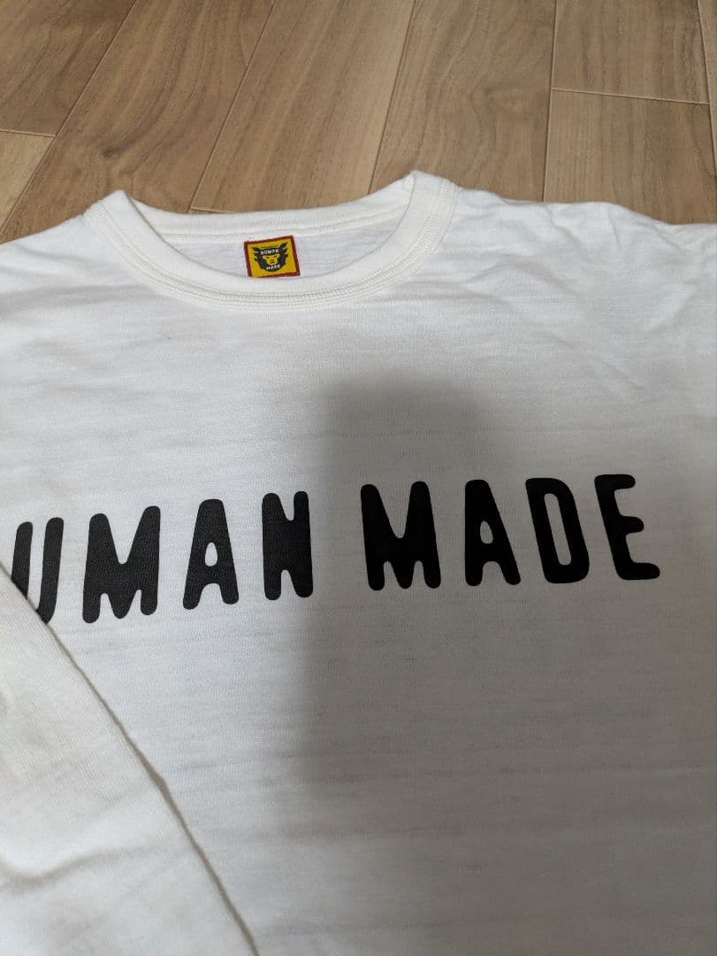 HUMAN MADE ホワイト長袖カットソー