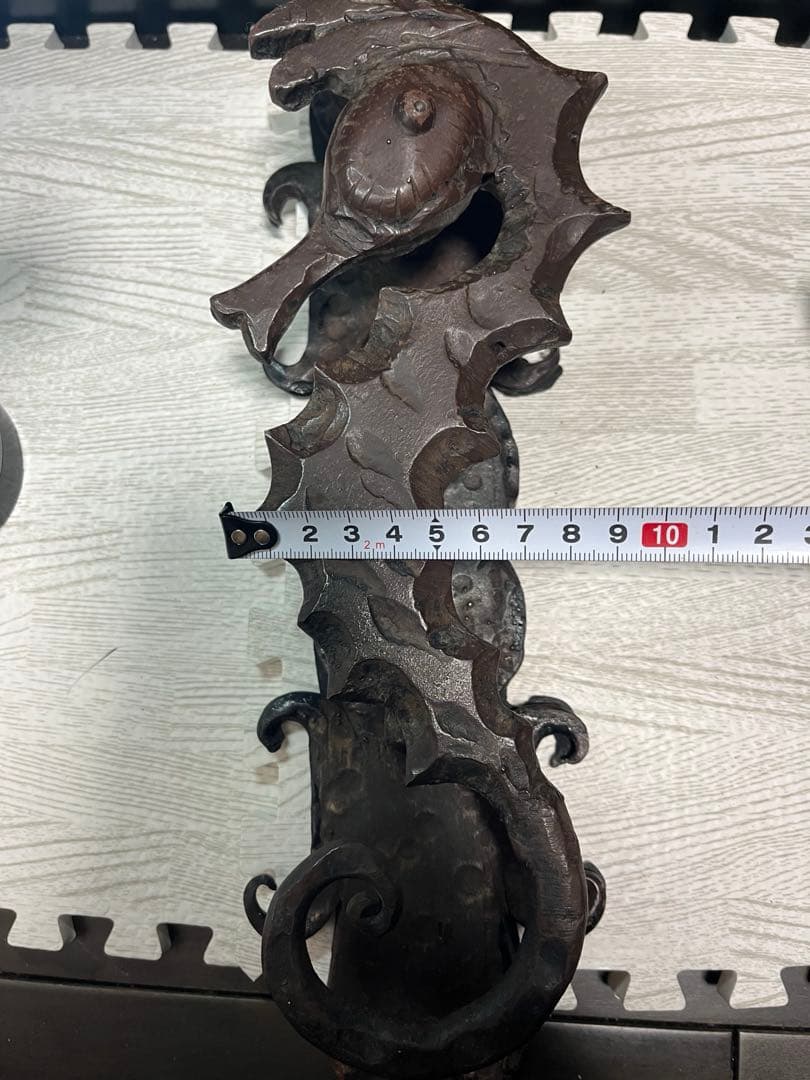 タツノオトシゴ　取手　鉄製