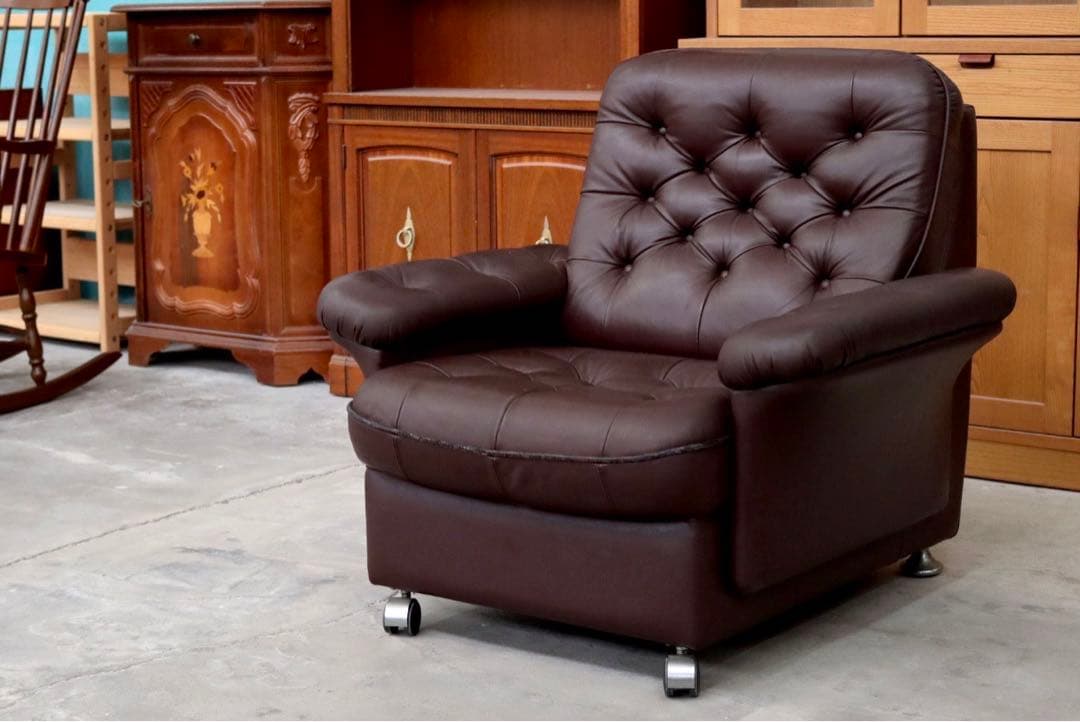 GMIH66A○karimoku / カリモク アンティーク ロビーチェア ラウ