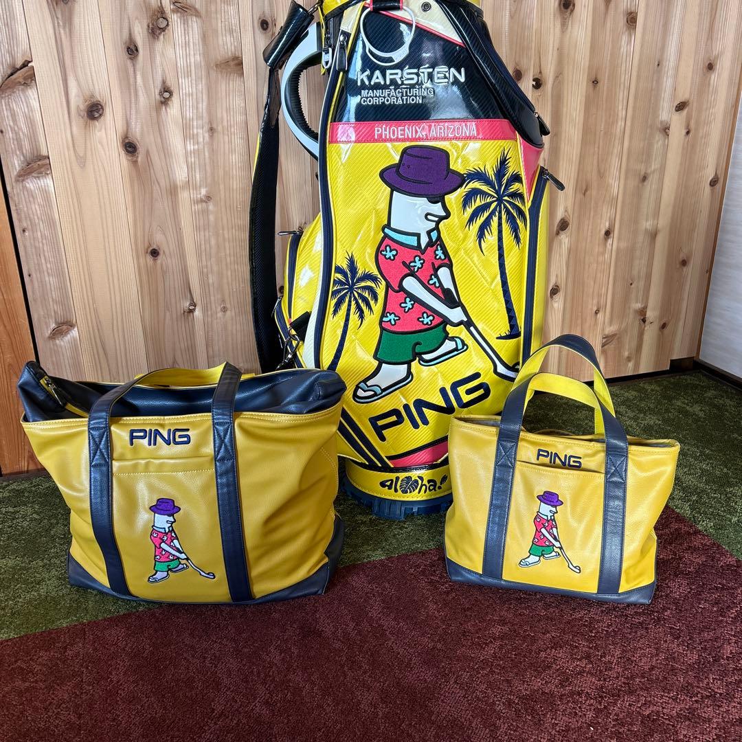 PINGキャディーバック ゴルフバック カートバック 3点セット