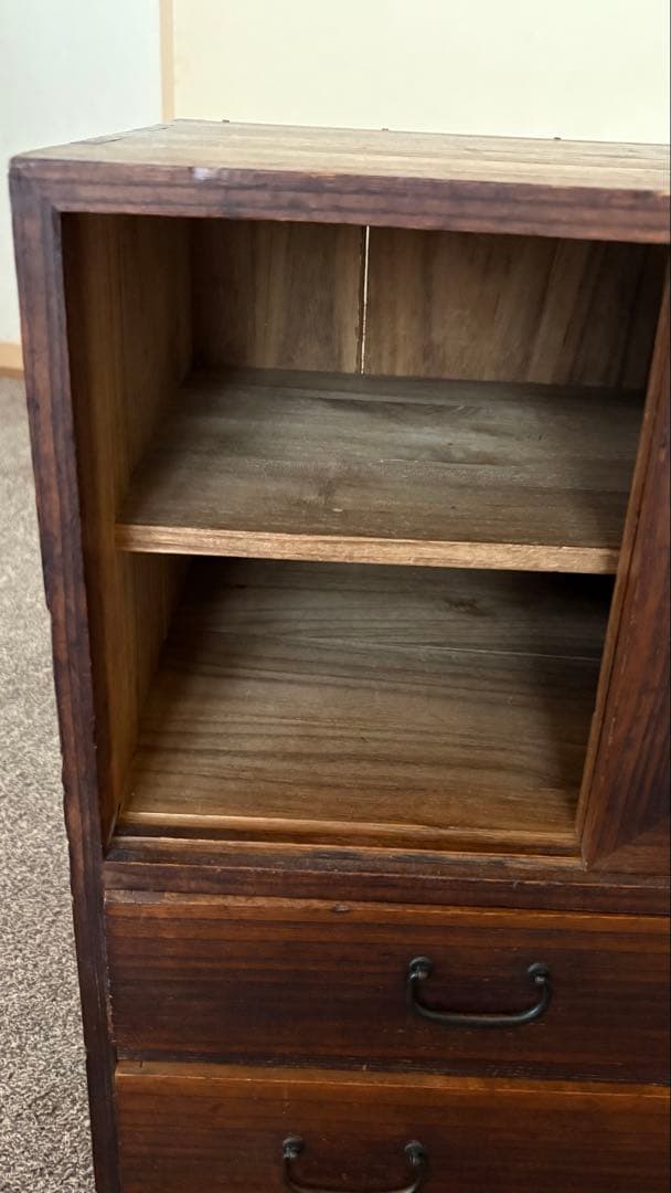 古民具　古箪笥　桐箪笥　古引き出し　小物入れ　昭和アンティーク　レトロ