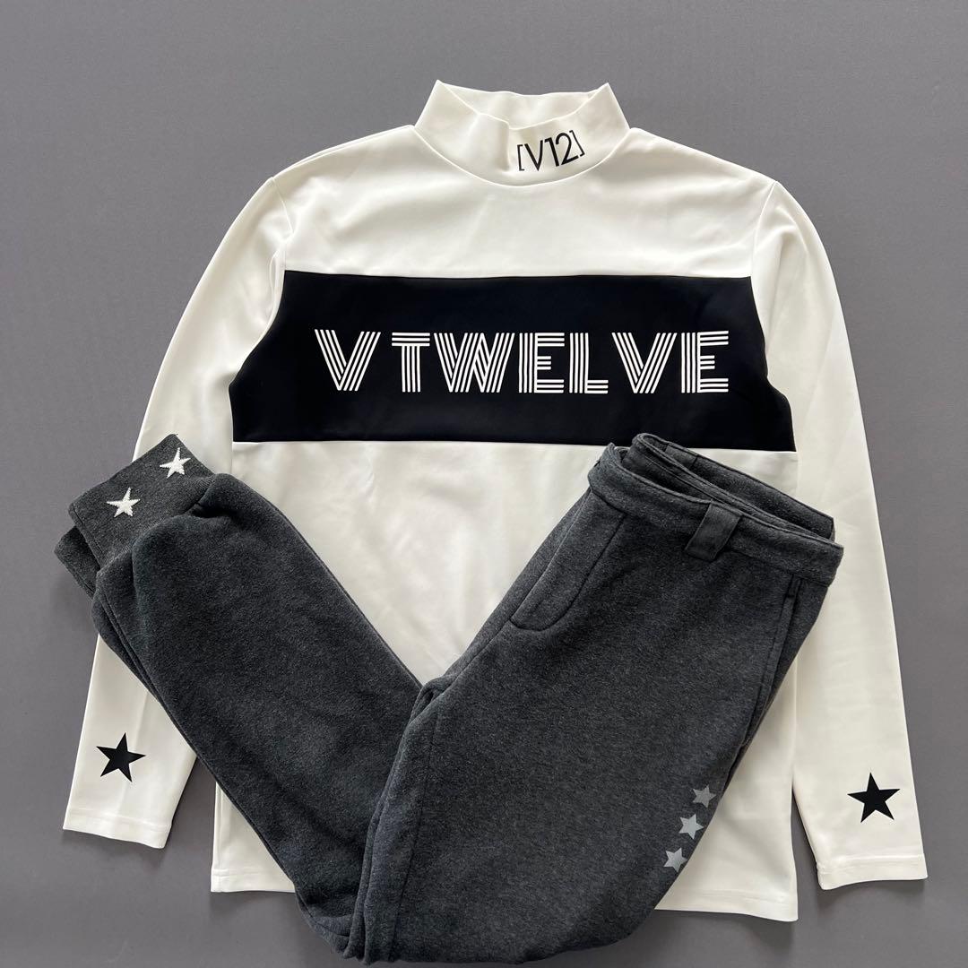 V12 ヴィトゥエルヴ セットアップ　スター　星　メンズ　ゴルフ　L 上下