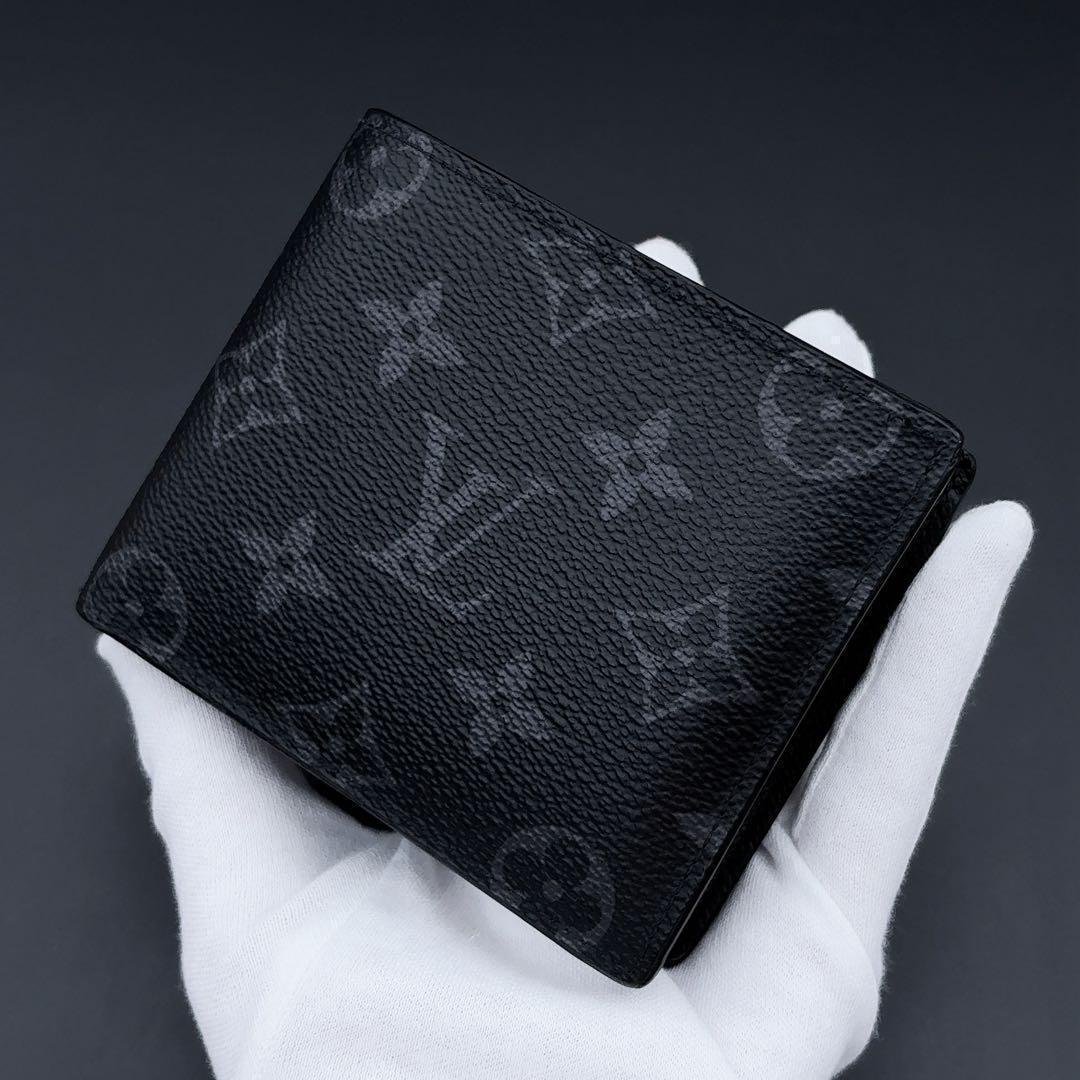 現行品★IC搭載モデル★ルイヴィトン エクリプス マルコ NM メンズ 二つ折り