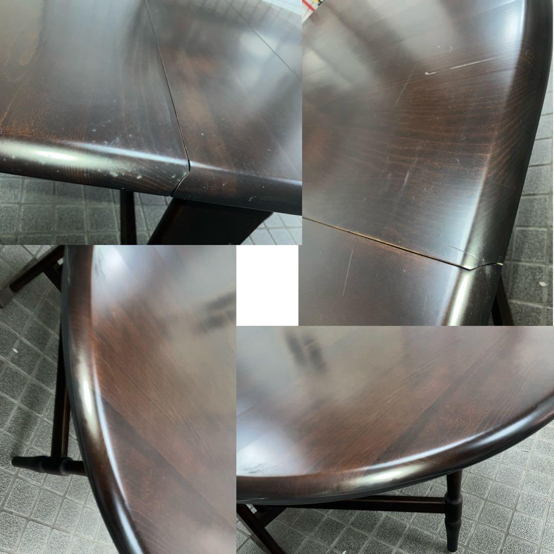 柏木工　kashiwa バタフライテーブル　チェア3点セット　ダイニング