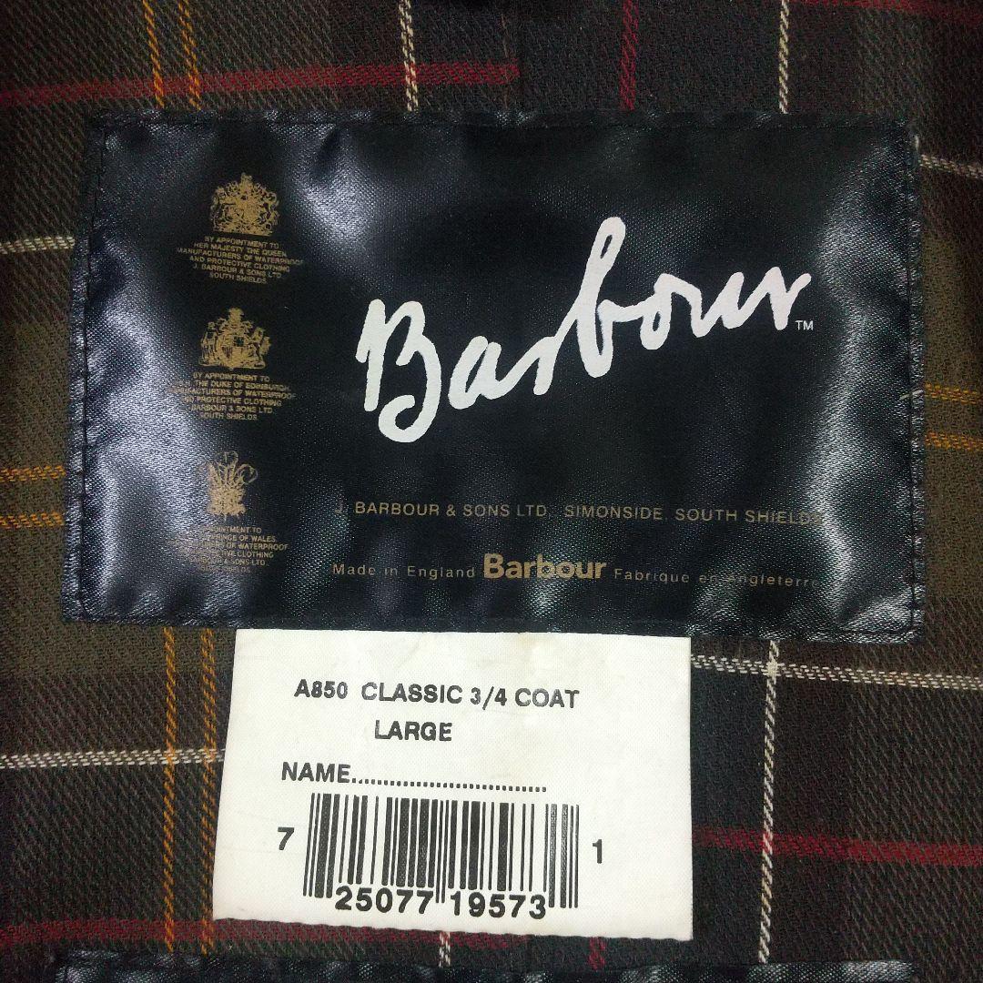 バブアー クラシック 3/4 コート ステンカラー Lサイズ