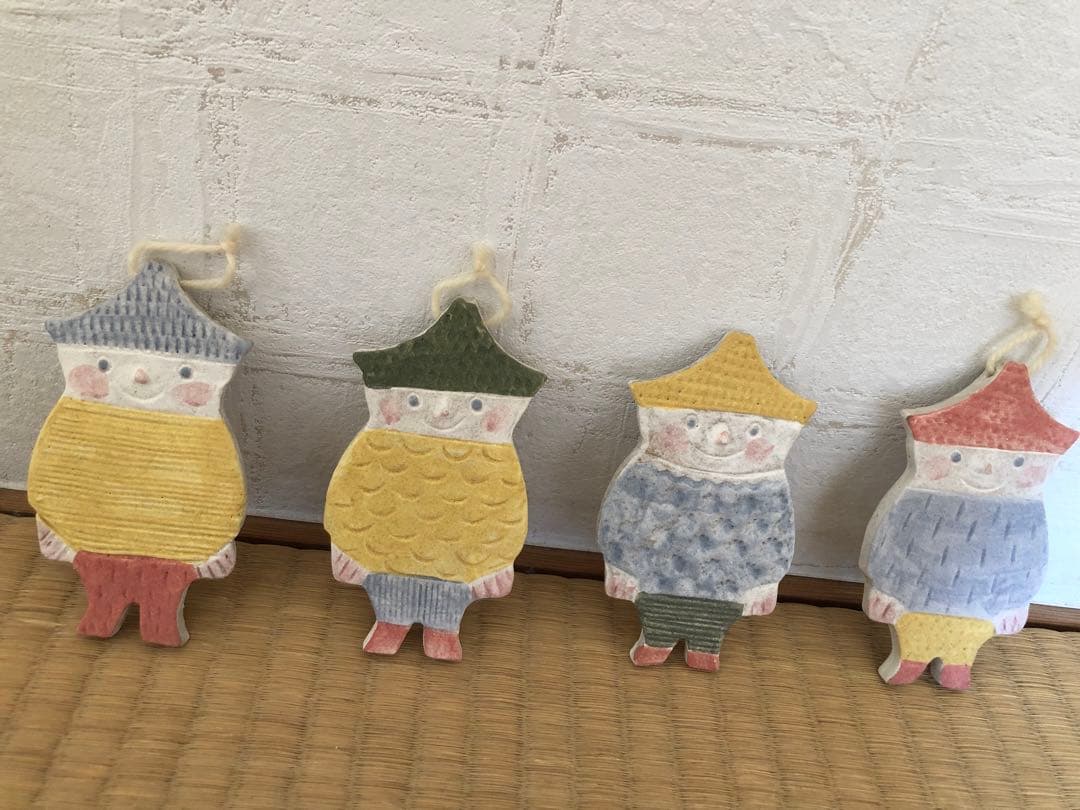 鹿児島睦さん　タペストリー　壁掛け　飾り　４人の子ども