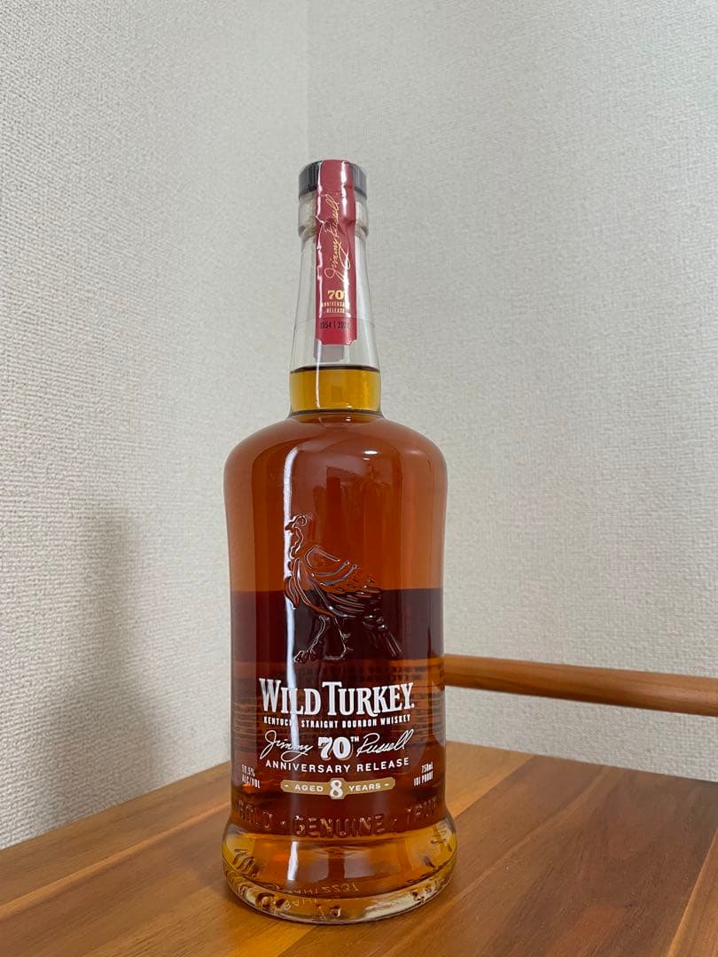 ワイルドターキー　WILD TURKEY 8年 70周年記念ウイスキー