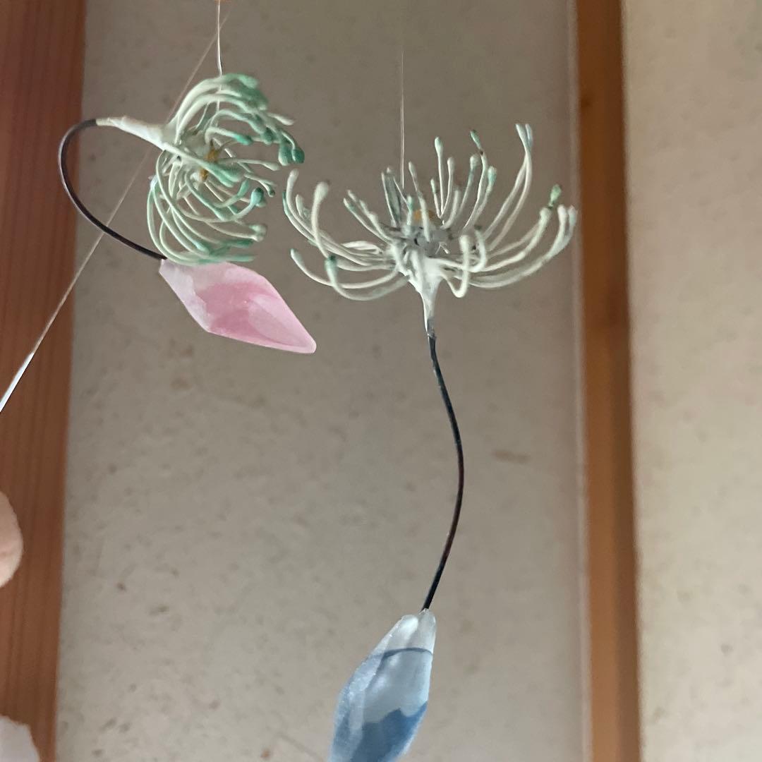 ガラス工芸　ガラス作家　安達知江　さん　たんぽぽの綿毛　タンポポ