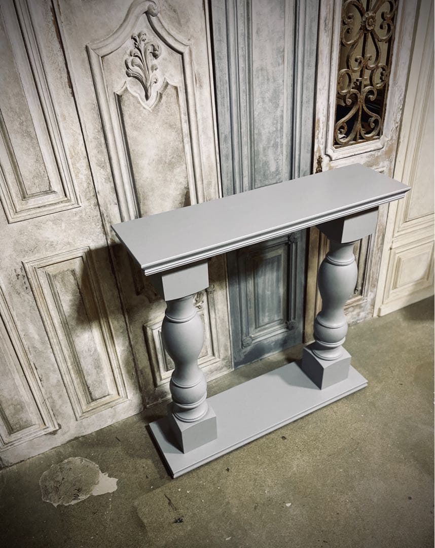 【受注製作】 ろくろ脚コンソールテーブル