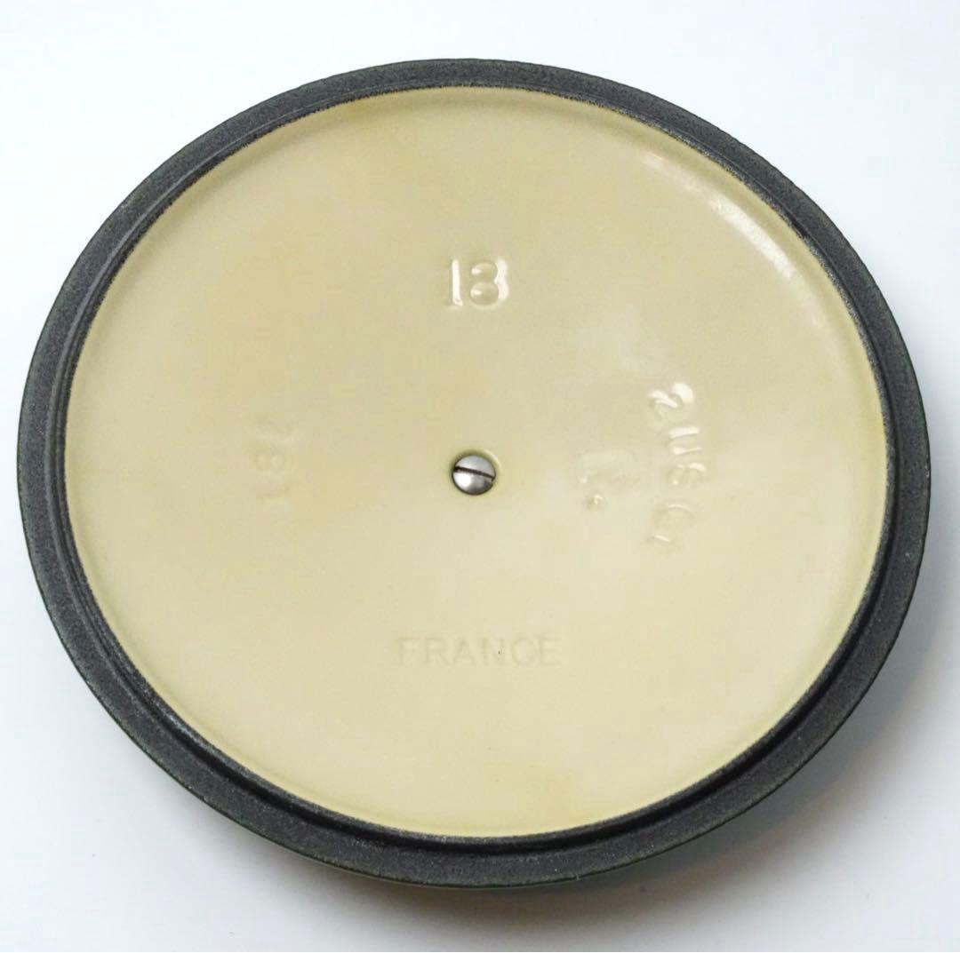 【美品】LE CREUSET　ココット ロンド レーシンググリーン　18cm