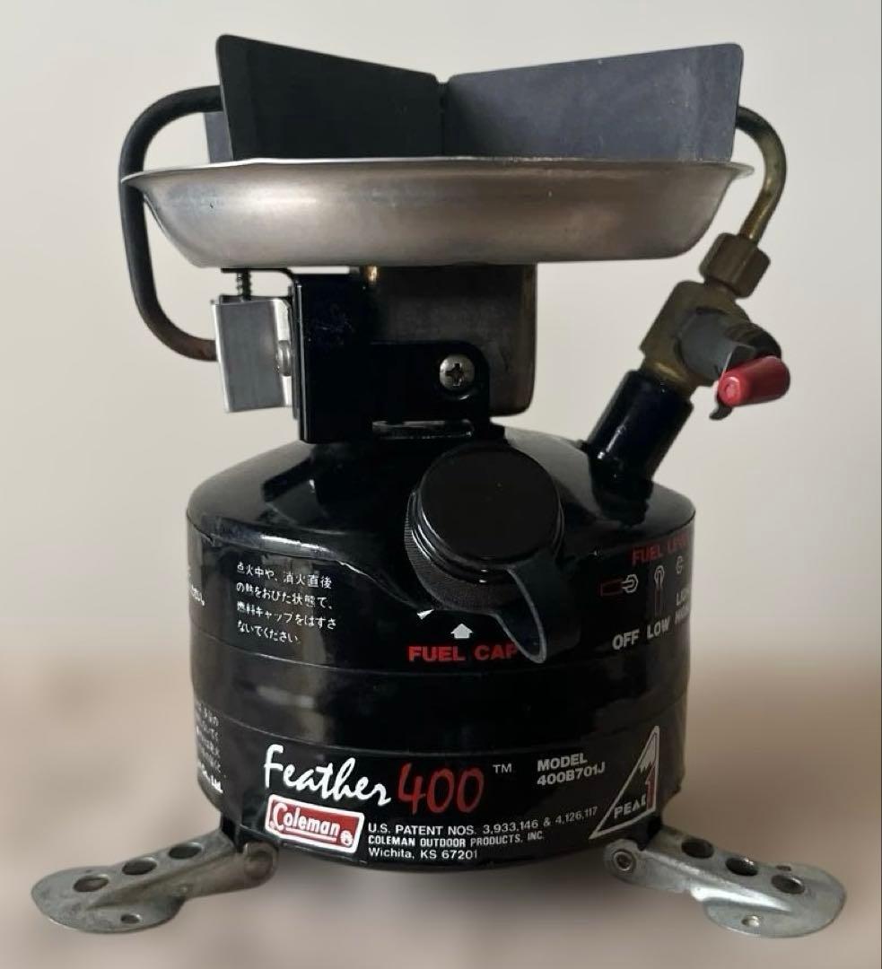 コールマン ピークワン 400 90か91年？製 ストーブ 収納袋付
