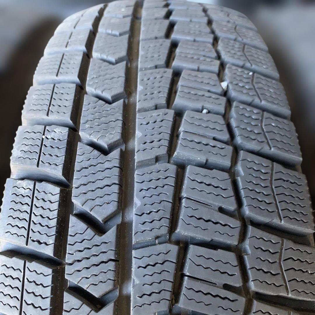 ①gin スタッドレス ダンロップ WM02 185/70R14 青700