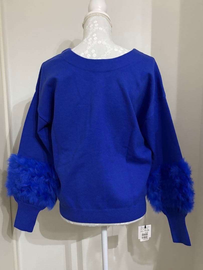 最終値下げ⭐︎新品⭐︎ラビットファースリーブ2wayニット