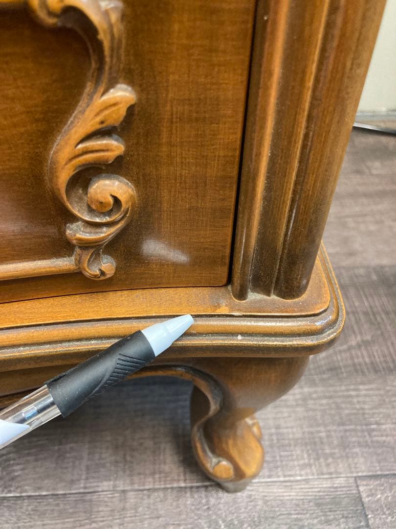 猫脚　家具　サイドチェスト　電話台　ビンテージ