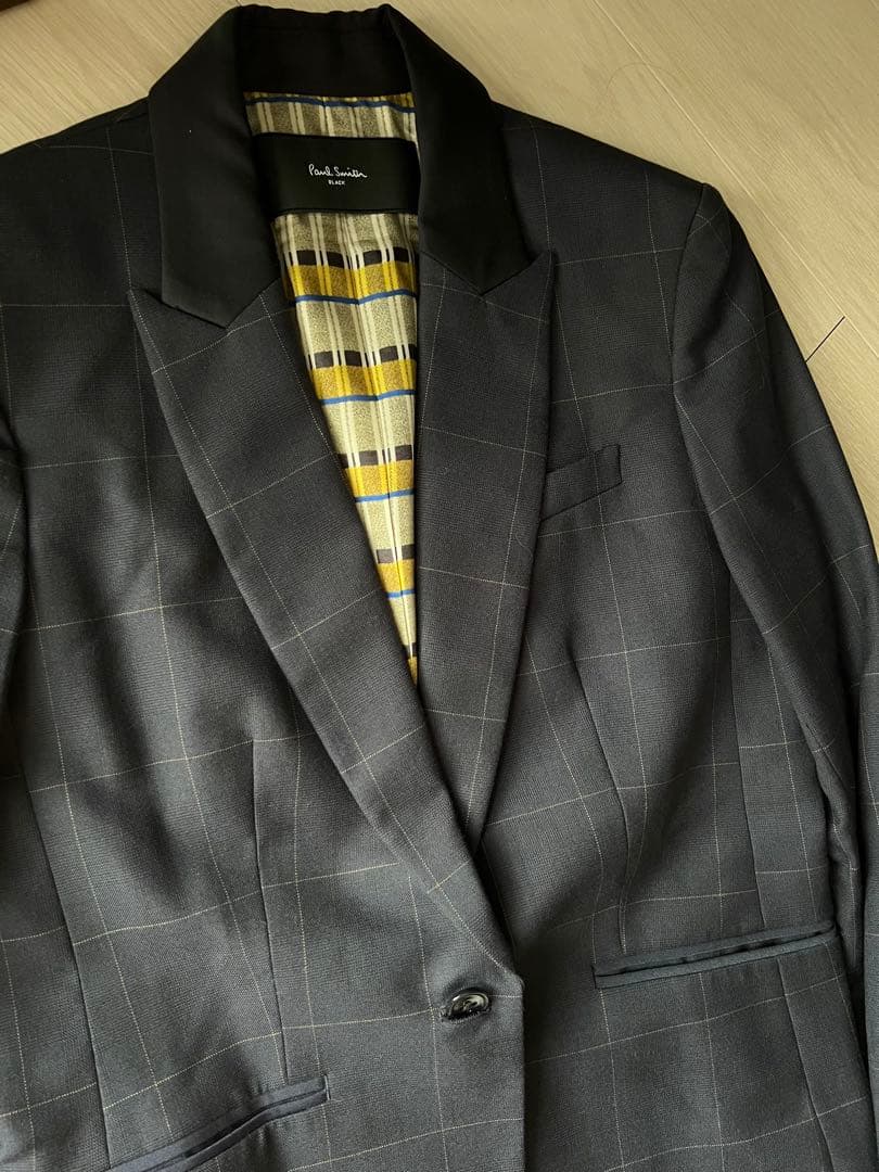 ポールスミス　ダークグレー チェック柄 スーツ 上下セット