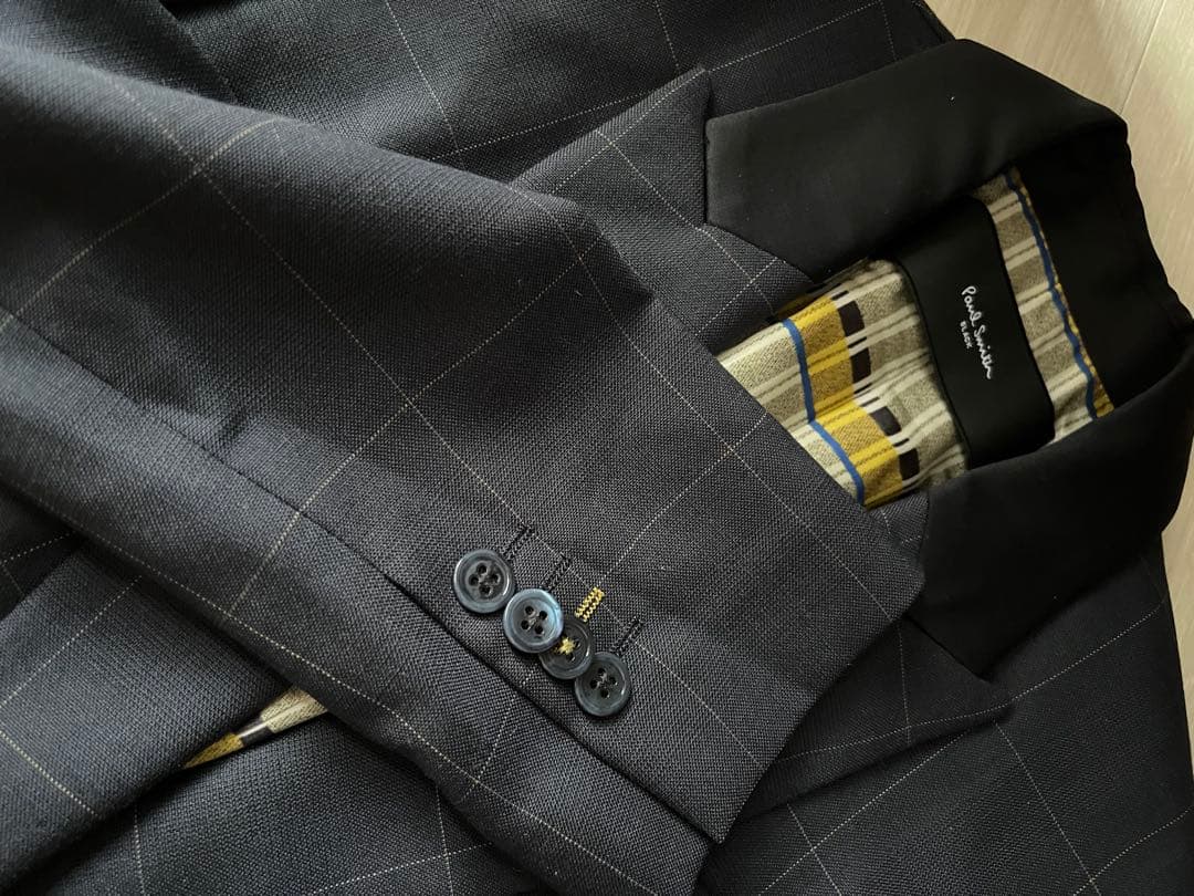 ポールスミス　ダークグレー チェック柄 スーツ 上下セット