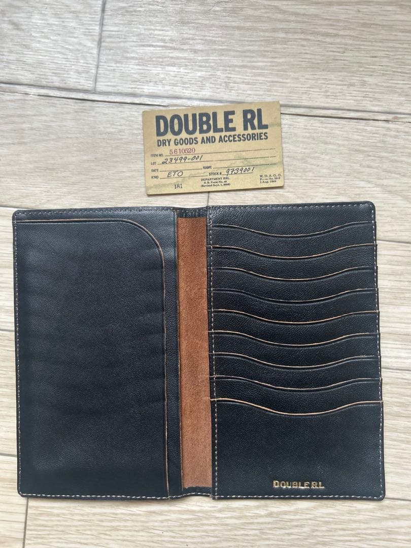 RRL DOUBLE RL ブラック 二つ折り財布