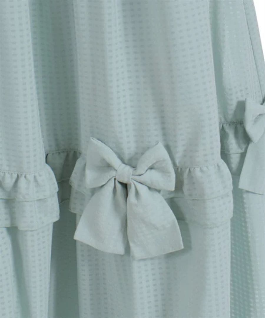 axes femme POETIQUE シアーギンガムティアードスカート