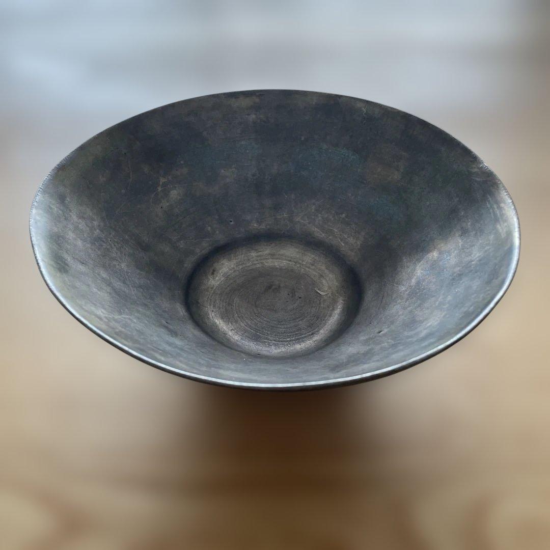 【安藤雅信】 ギャルリ百草 銀彩ピューターイタリアボウル M