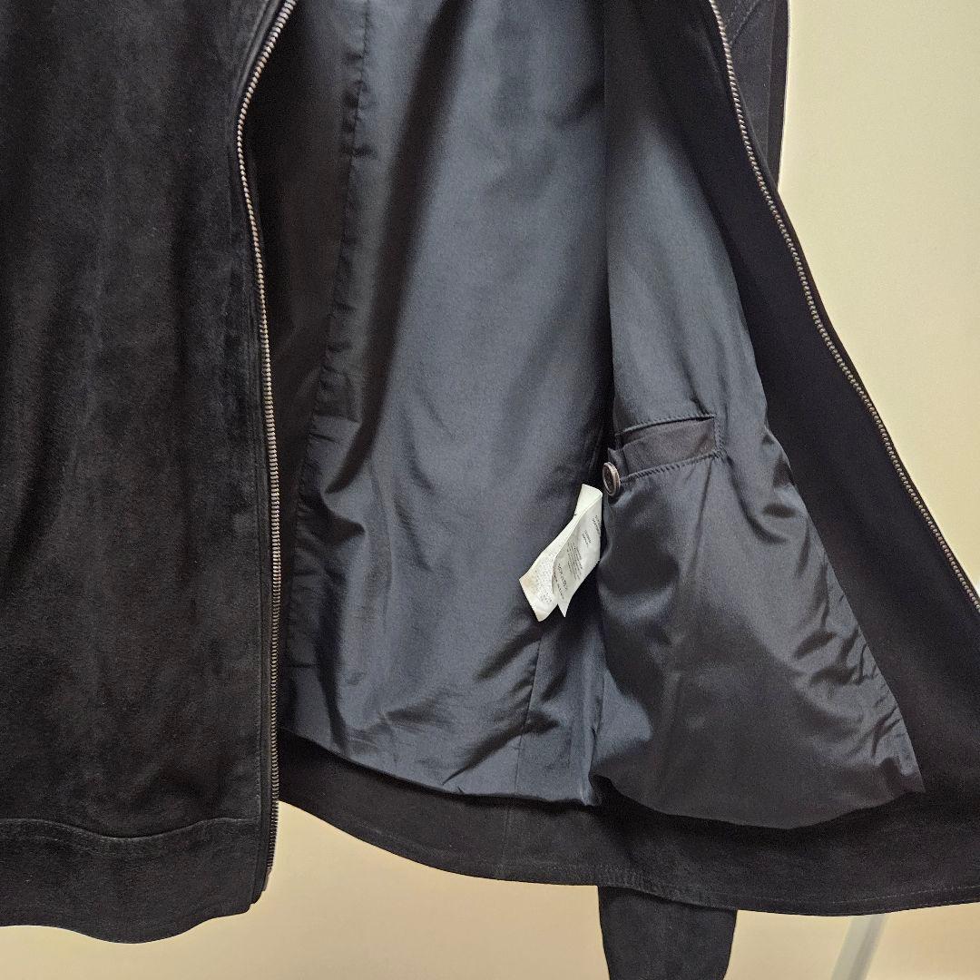 EMMETT 黒 スエード シングルライダースジャケット