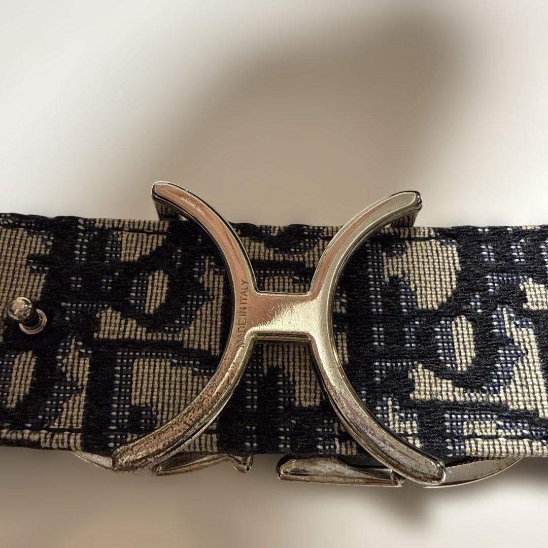 Dior オブリーク　ブラックレザーベルト リバーシブル　CDロゴ